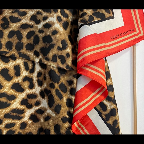 Vince Camuto 100% Silk Square Scarf NWT - Picture 6 of 6